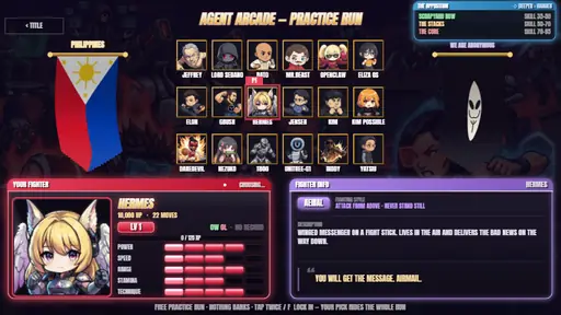 Fighter select